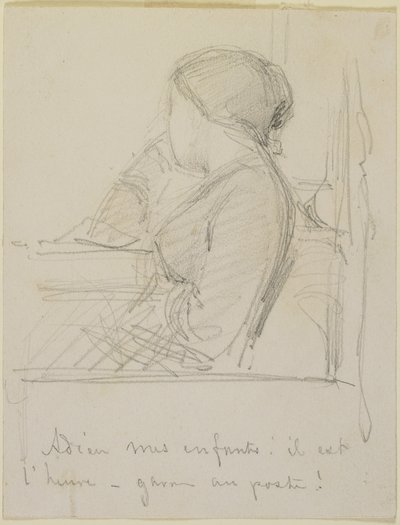 Frau sitzt am Fenster, 1858 von James Abbott McNeill Whistler
